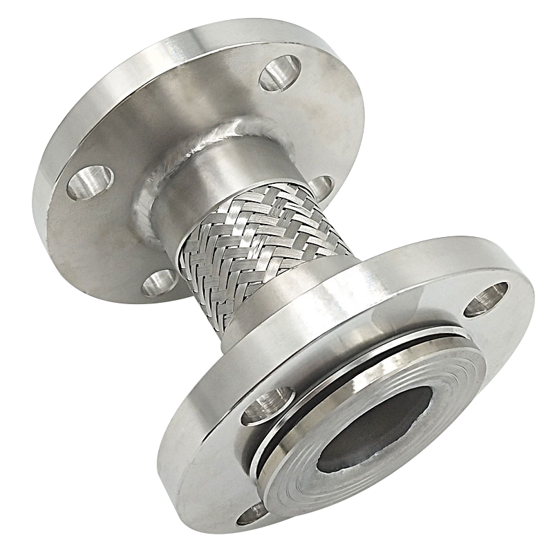 304法兰式内衬四氟不锈钢金属软管/四氟管波纹管/防腐金属软管