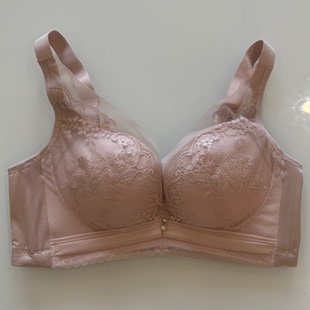 戴丝玉专柜正品上薄下厚无钢圈聚拢文胸后四排扣75A内衣DW96216