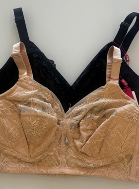 戴丝玉正品超薄无钢圈全罩杯文胸大胸显小内衣95E大码胸罩DW86213