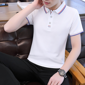 短袖 POLO衫 t恤修身 韩版 休闲百搭上衣tx 半袖 男士 大码 2026新款 夏装