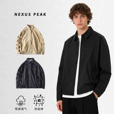 【NXP重磅】春季复古全棉水洗斜纹休闲宽松廓形夹克工装外套