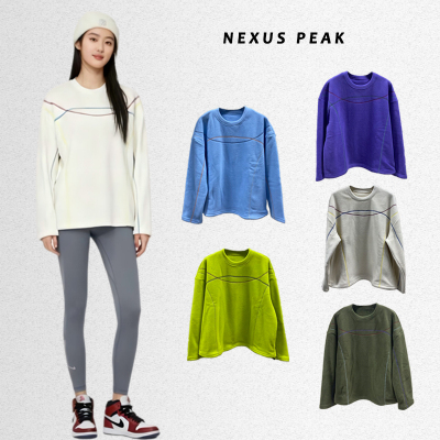 【NEXYS PEAK】山系户外情侣双面重磅摇粒绒套头卫衣