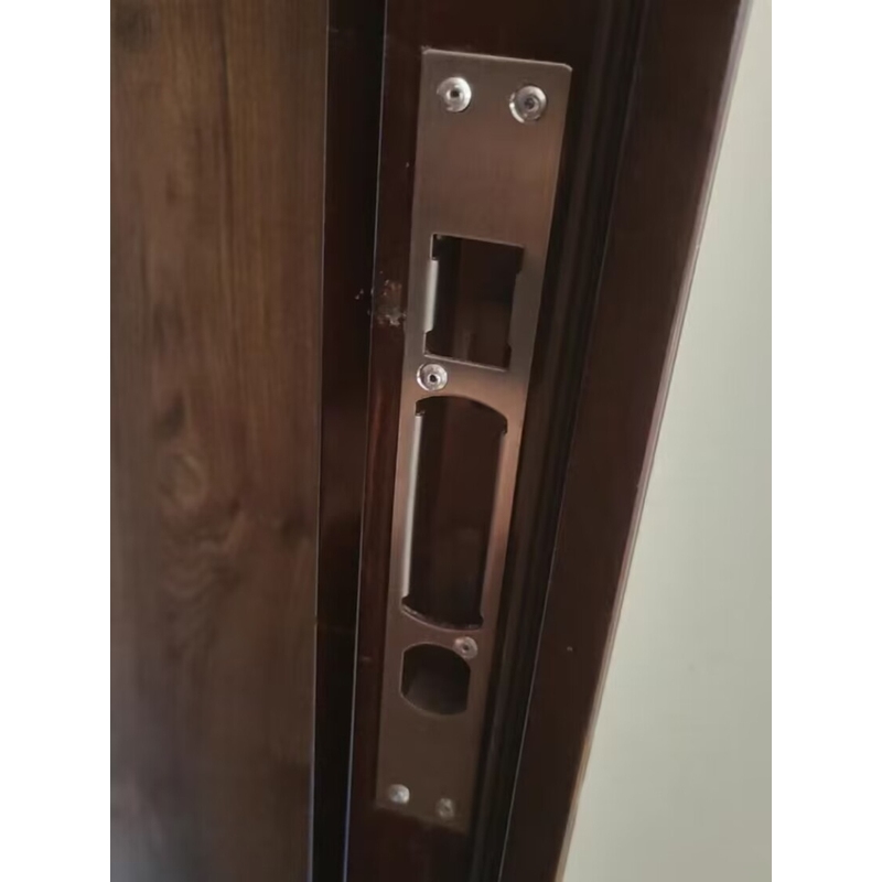 防盗门门框配件不锈钢导向片塑料壳锁舌片锁具锁体锁扣压边条家用