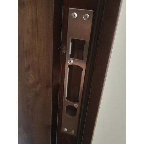 防盗门门框配件不锈钢导向片塑料壳锁舌片锁具锁体锁扣压边条家用