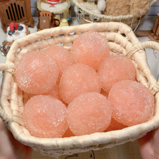 新品 草饼冰沙手作球吵吵球声控系列捏捏球纯手工diy解压儿童礼物