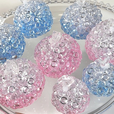 渐变扁珠手作球吵吵球填充物系列捏捏球纯手工diy解压礼物