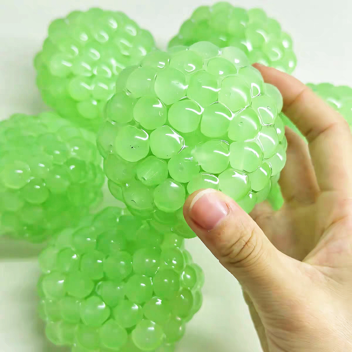 青提手作球吵吵球填充物系列捏捏球纯手工diy底胶解压儿童礼物