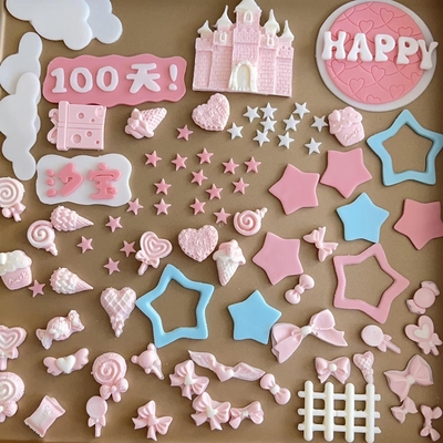 翻糖蛋糕模具巧克力硅胶蝴蝶结棒