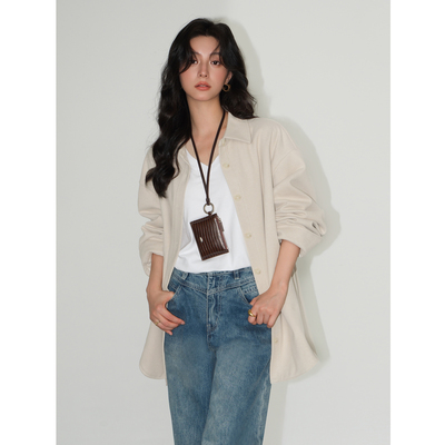 加厚衬衫外套女休闲外搭上衣