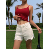 热裤 现货7折 短裤 NEVA 子小A型学生薄款 牛仔裤 女高腰裤