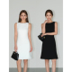 极简主义 日常通勤圆领背心连衣裙女简约修身 NEVA 无袖 短裙
