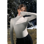 修身 NEVA 上衣 黑色高领针织内搭打底衫 女百搭长袖 现货6折