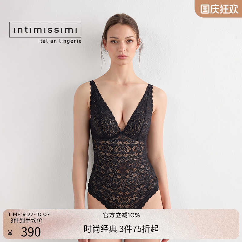 意式经典女士优雅性感蕾丝连体衣