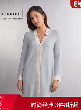 Intimissimi意舒漫女士舒适柔软混纺长袖家居睡裙PCN945