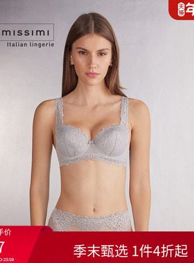 Intimissimi意舒漫女士经典花卉SOFIA蕾丝薄杯聚拢文胸RI1294R