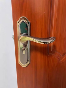 房门锁室内门三件套手柄老式 旧门家用锁具通用型黑色卧室静音换锁