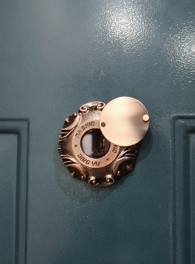 护器通用堵孔普通带后盖全铜监控老式大门猫眼遮挡高清摄像头防撬