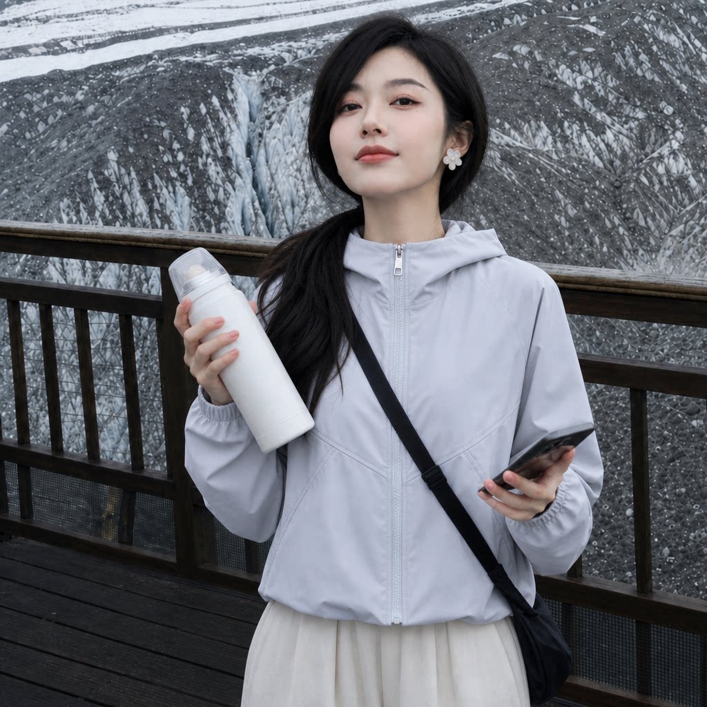 春秋时尚防风休闲百搭短外套女