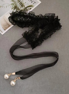 腰带女蕾丝边装饰腰带