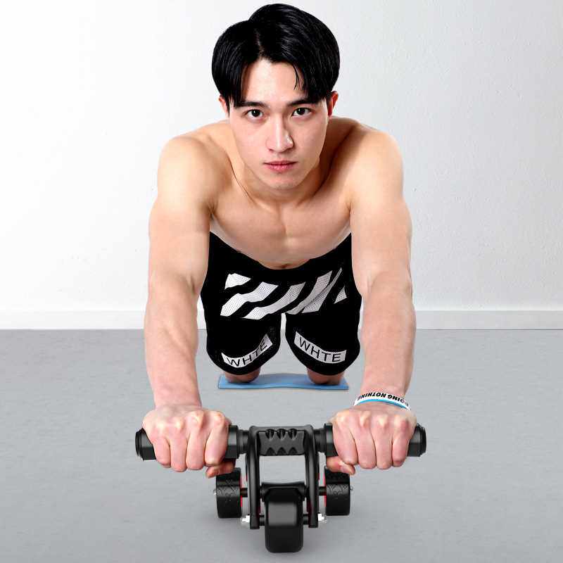 手推健腹轮肌腰部健身器材建腹肌锻炼马甲线运动轮瘦肚子滚轮滑轮