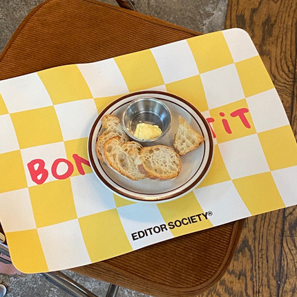 边集EDITOR心动系列PU皮革餐垫防水防滑防油隔热垫鼠标垫可爱杯垫