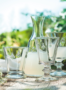 EDITOR01法国La Rochère蜜蜂系列酒杯香槟高脚杯法式浮雕花纹