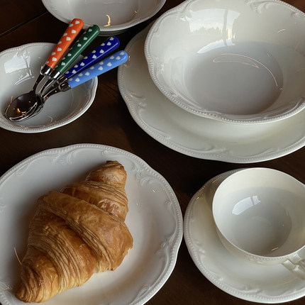 EDITOR德国Seltmann Weiden藤蔓复古浮雕餐盘vintage咖啡杯碟法式