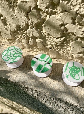 EDITOR01 GOODNEWS手机气囊支架可伸缩看剧支架防摔绿色可爱个性