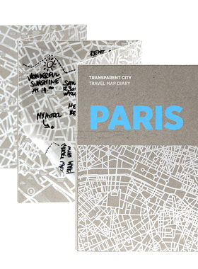 EDITOR01意大利Palomar透明城市地图手绘创意旅游地图日志现货