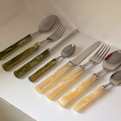 EDITOR意大利Rivadossi BAMBOO竹节餐刀餐叉餐勺汤勺黄油刀礼盒