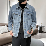 秋季潮高街痞帅休闲牛仔外套夹克XZ905-JK123#P70-控98，男装工装外套，星座905
