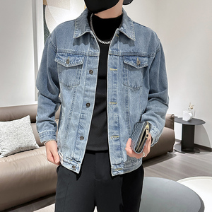 秋季潮高街痞帅休闲牛仔外套夹克XZ905-JK123#P70-控98图片