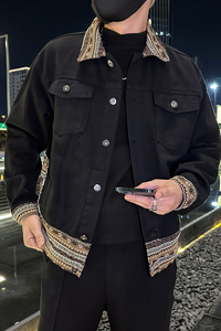 秋季潮高街痞帅休闲牛仔外套夹克XZ905-JK130#P80-控98图片
