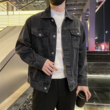 秋季潮高街痞帅休闲牛仔外套夹克XZ905-JK126#P70-控98，男装工装外套，星座905