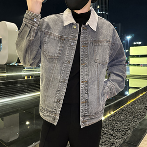 秋季潮高街痞帅休闲牛仔外套夹克XZ905-JK128#P80-控98图片