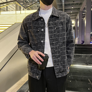秋季潮高街痞帅休闲牛仔外套夹克XZ905-JK121#P70-控98图片