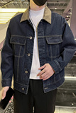 秋季潮高街痞帅休闲牛仔外套夹克XZ905-JK127#P80-控98，男装工装外套，星座905
