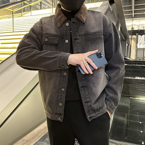 春季潮高街痞帅休闲牛仔外套夹克XZ905-JK129#P75图片