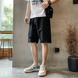 夏季牛仔短裤宽松直筒潮百搭高街五分中裤K167#P35-控58，男装牛仔裤，星座905