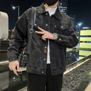 春季潮高街痞帅休闲牛仔外套夹克XZ905-K119#P68图片