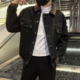 秋季潮高街痞帅休闲牛仔外套夹克XZ905-JK131#P80-控98，男装工装外套，星座905