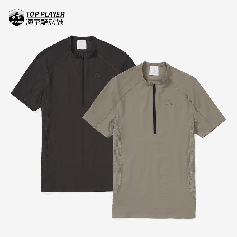 ROA Training T-Shirt 半拉链小立领套头弹力速干运动跑步短袖T恤