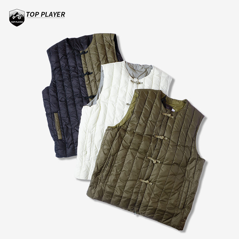 双面穿羽绒马甲户外休闲衣