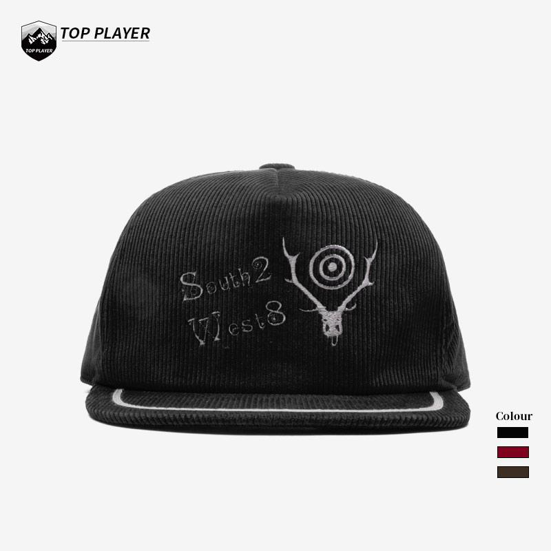 SOUTH2 WEST8 Trucker Cap 男女同款灯芯绒棒球帽平舌宽檐休闲帽