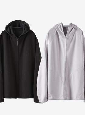 POST ARCHIVE FACTION (PAF) 5.1系列黑色微弹连帽保暖男士卫衣