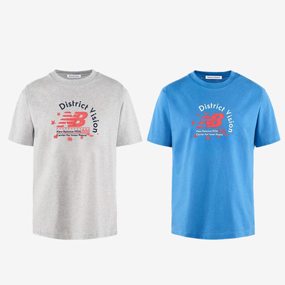 DISTRICT VISION x NB 联名款 经典男子棉质圆领百搭舒适短袖T恤