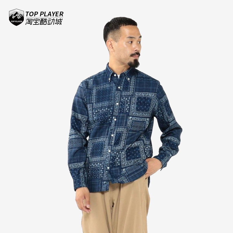 BEAMSPLUS学院风纯棉长袖衬衫