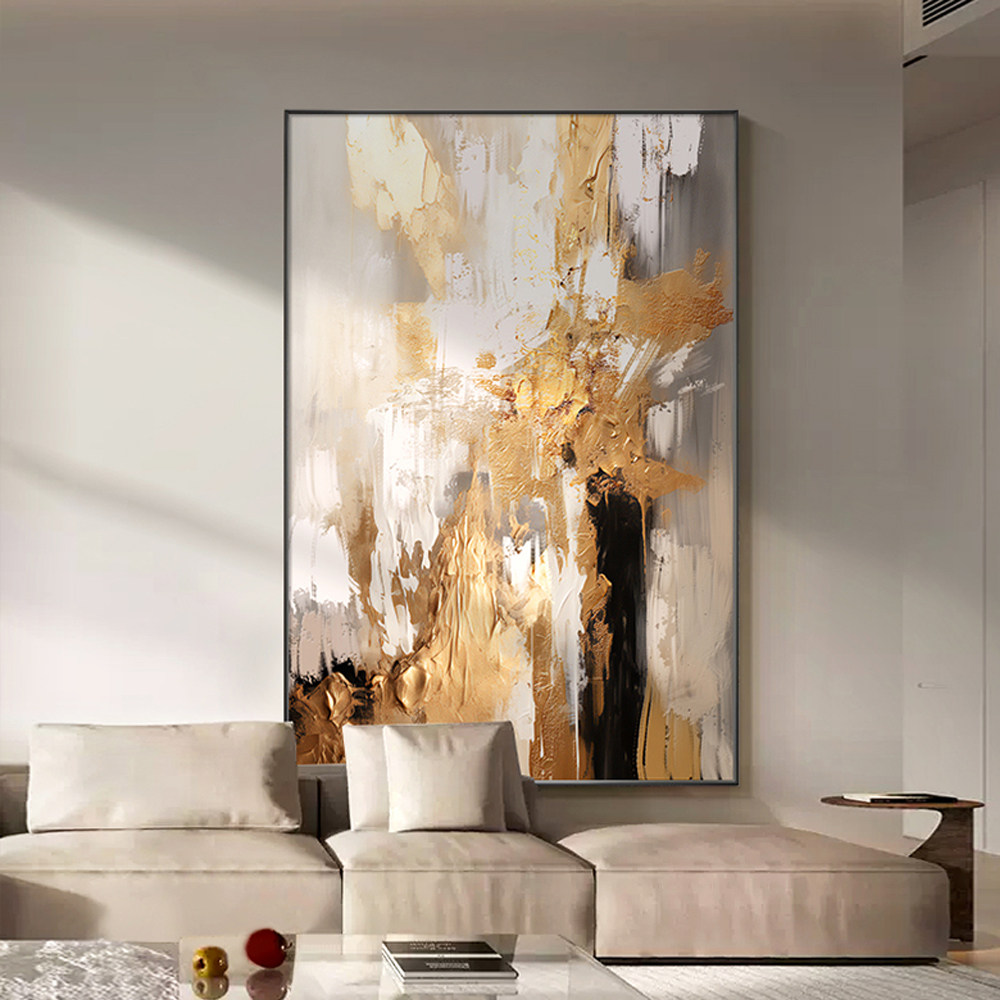意式极简轻奢高级感挂画入户走廊玄关壁画现代抽象艺术客厅装饰画
