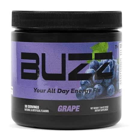 Morning Buzz Energy Powder Grape Drink - Energy Boost Dri
