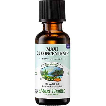 Maxi Health Vitamin D3 Concentrate - 1000 IU Per Drop - D